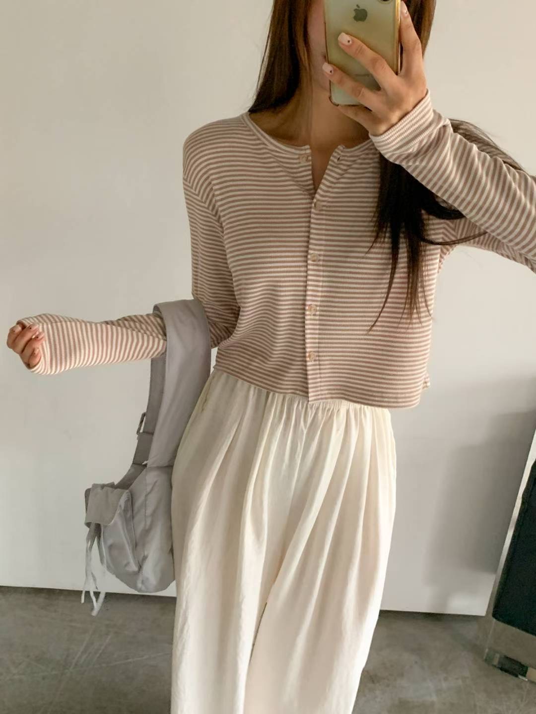 DKS08韓國直郵㊣女士新款時尚真品25秋冬人氣熱賣推薦長袖T恤DKS08長袖T恤