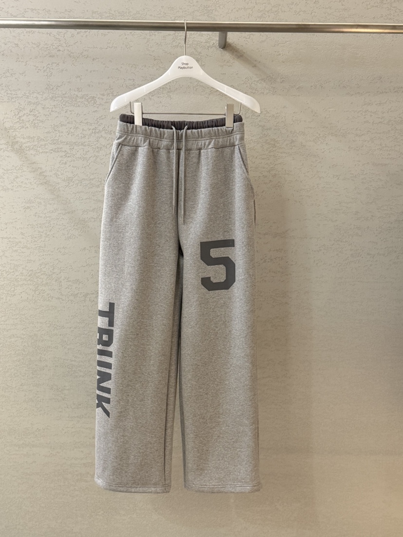 PLAYBUTTON-P東大門㊣實拍女裝新品25秋冬人氣推薦休閑褲絨PLAYBUTTON休閑褲圖色1