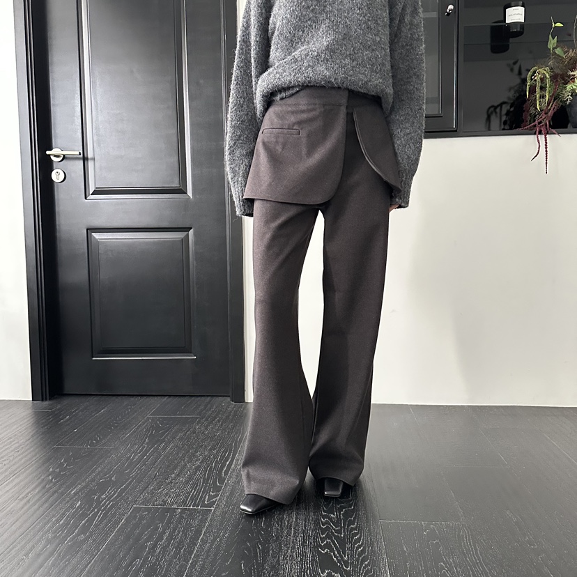 MOMENT東大門㊣實拍女士新品推薦人氣25秋冬真品時尚熱賣裙褲MOMENT/RECOVER裙褲圖色1