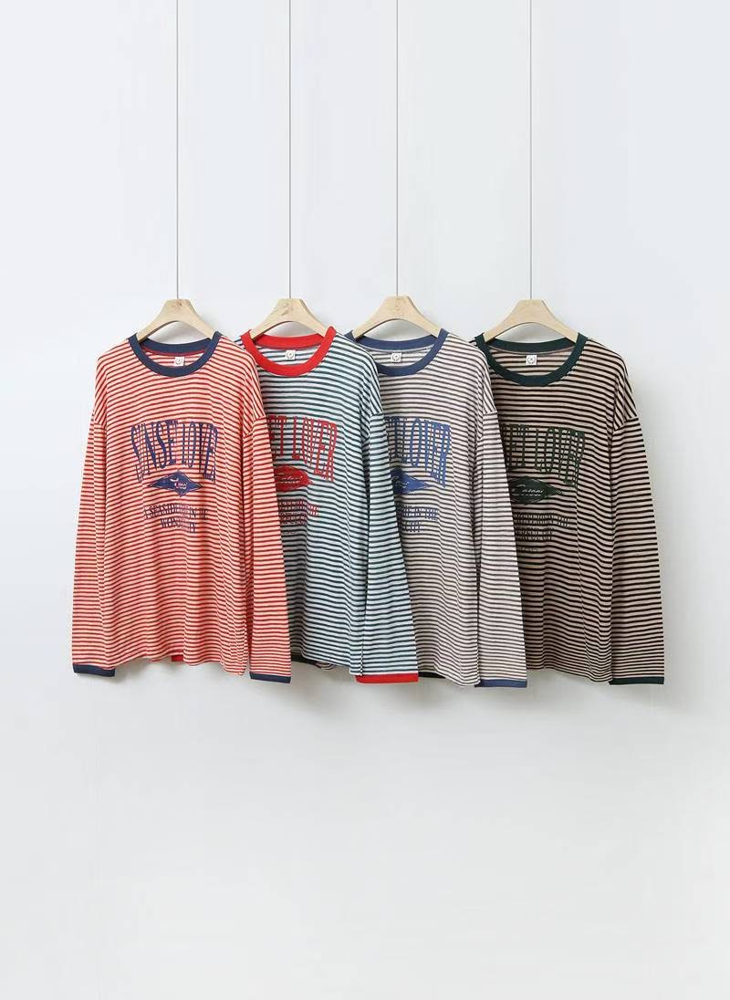 DKS08東大門㊣實拍女士新品推薦25秋冬時尚真品休閑長袖T恤DKS08長袖T恤圖色2左二色