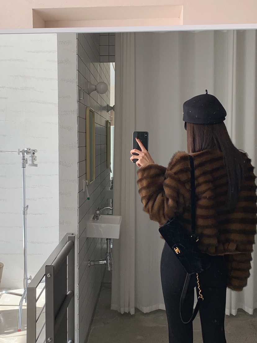 VERANDA東大門㊣實拍女裝新款真品推薦休閑時尚夾克含圍巾毛皮VERANDA夾克