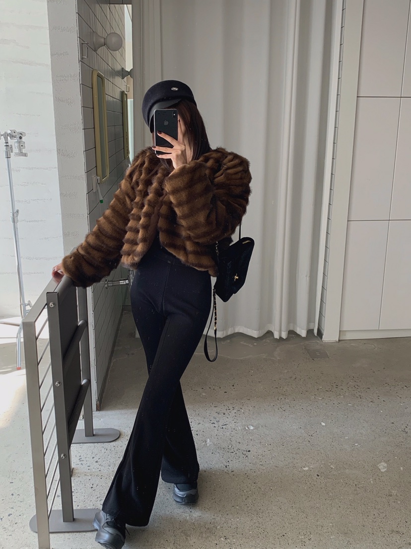 VERANDA東大門㊣實拍女裝新款真品推薦休閑時尚夾克含圍巾毛皮VERANDA夾克