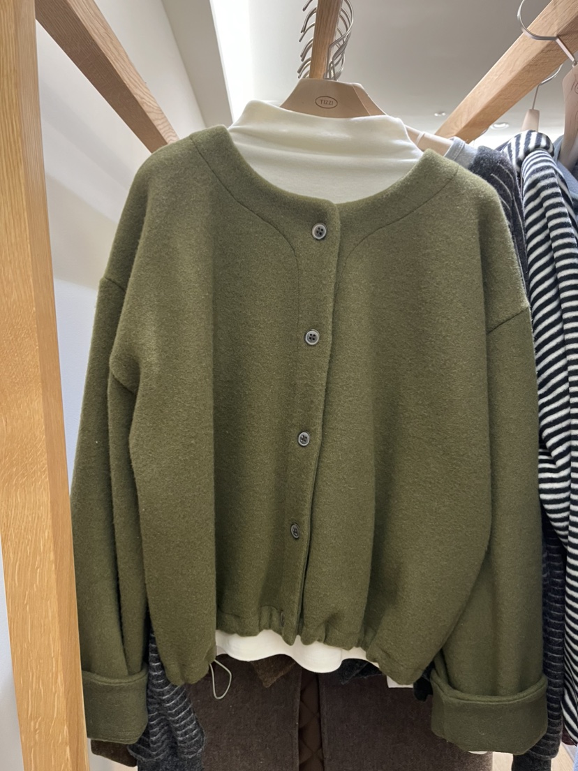 TIZZI韓國直郵㊣女裝新款推薦真品人氣25秋冬時尚職業夾克羊毛TIZZI夾克圖色2