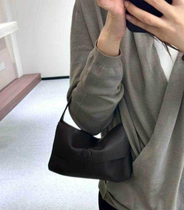 TROUVAILLE東大門㊣代購女士新款推薦職業手拿包腋下包牛皮TROUVAILLE手拿包/腋下包