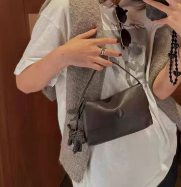 TROUVAILLE東大門㊣代購女士新款推薦職業手拿包腋下包牛皮TROUVAILLE手拿包/腋下包