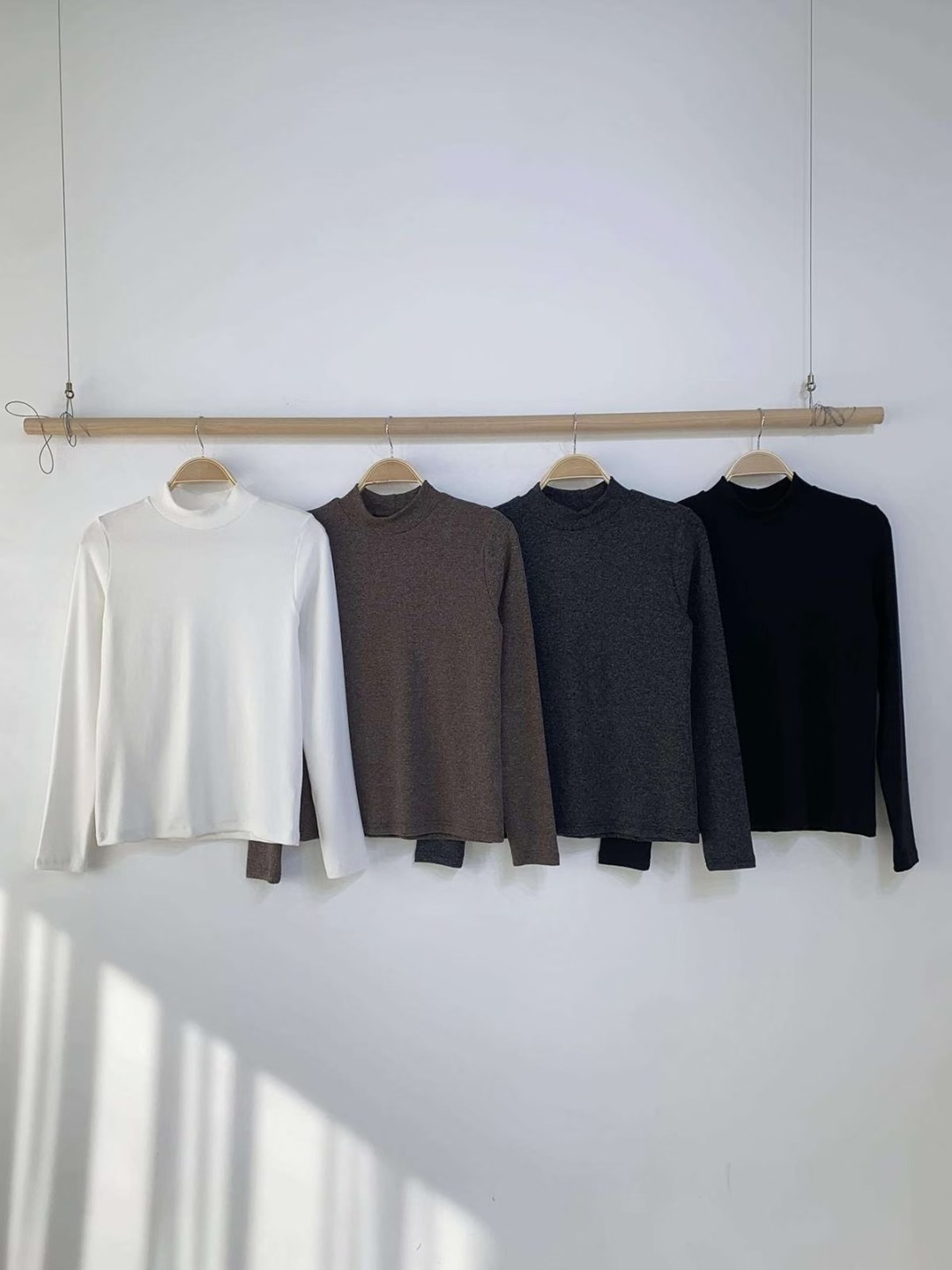 CHEEMI韓國代購㊣女士新品休閑人氣熱賣職業推薦25秋冬長袖T恤CHEEMI長袖T恤圖色2左二色