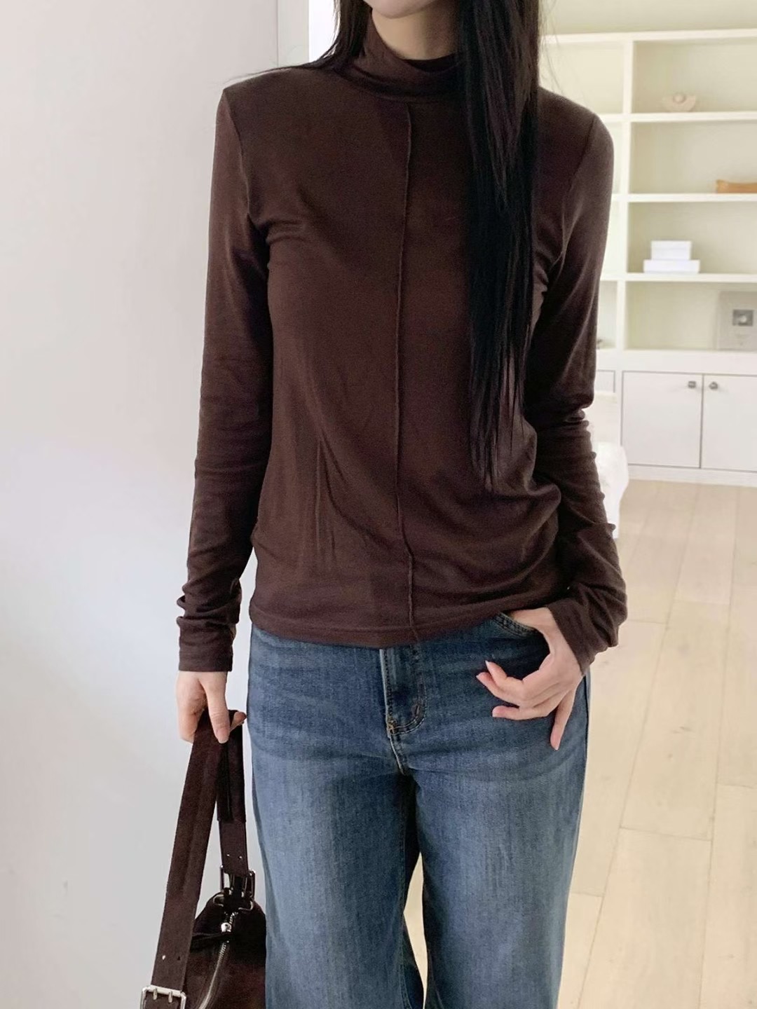 CHEEMI東大門㊣代購女士新款人氣職業休閑25秋冬熱賣長袖T恤CHEEMI長袖T恤