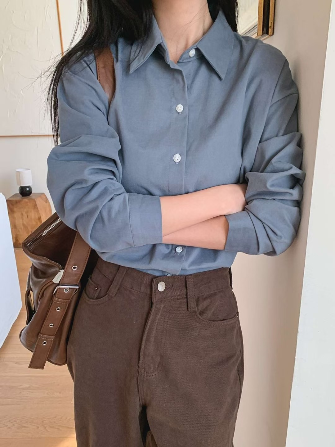 CHEEMI東大門㊣直郵女裝新品熱賣真品休閑時尚人氣襯衫蕾絲衫CHEEMI襯衫/蕾絲衫