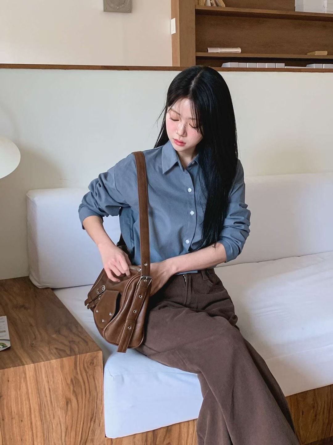 CHEEMI東大門㊣直郵女裝新品熱賣真品休閑時尚人氣襯衫蕾絲衫CHEEMI襯衫/蕾絲衫