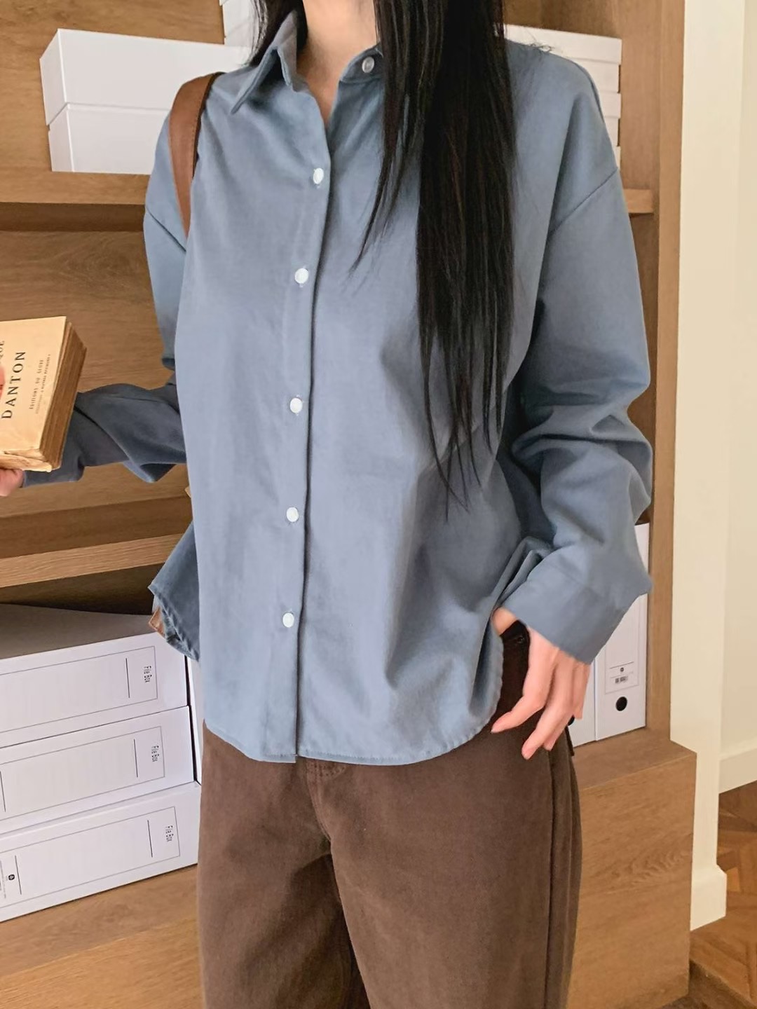 CHEEMI東大門㊣直郵女裝新品熱賣真品休閑時尚人氣襯衫蕾絲衫CHEEMI襯衫/蕾絲衫圖色4