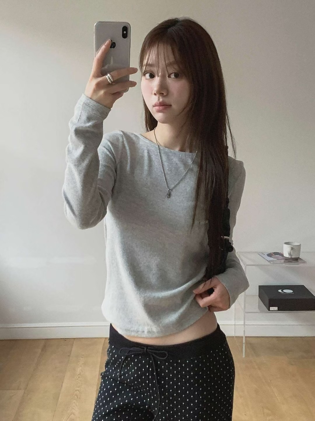 CHEEMI東大門㊣直郵女士新品時尚熱賣真品休閑25秋冬長袖T恤CHEEMI長袖T恤圖色2