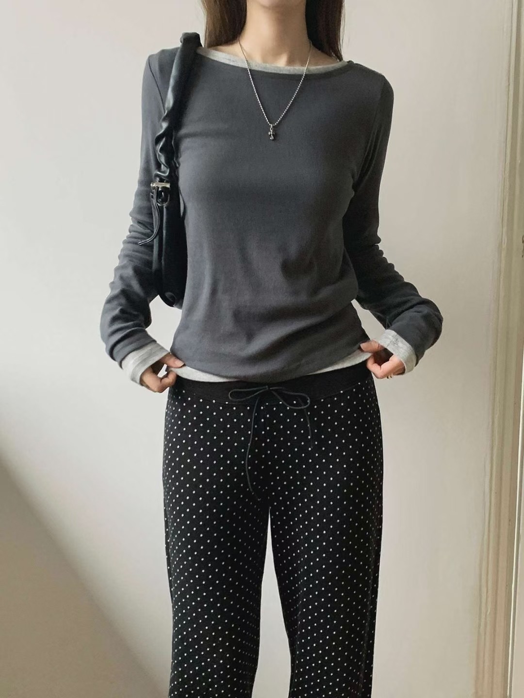 CHEEMI東大門㊣直郵女士新品時尚熱賣真品休閑25秋冬長袖T恤CHEEMI長袖T恤圖色4