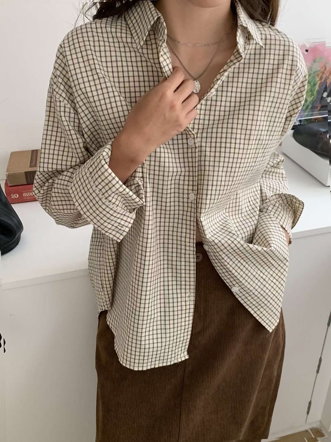 CHEEMI韓國代購㊣女士新品熱賣真品推薦職業時尚襯衫蕾絲衫CHEEMI襯衫/蕾絲衫