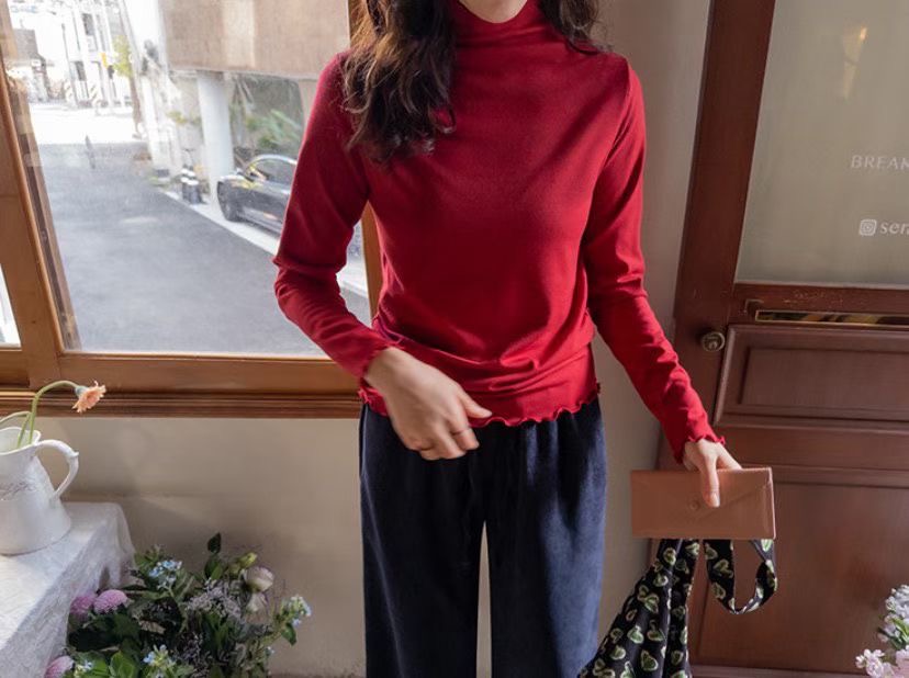 LATTE東大門㊣直郵女士新品推薦人氣真品休閑時尚職業長袖T恤LATTE長袖T恤圖色1