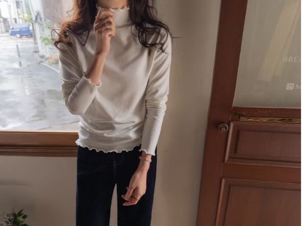 LATTE東大門㊣直郵女士新品推薦人氣真品休閑時尚職業長袖T恤LATTE長袖T恤圖色2