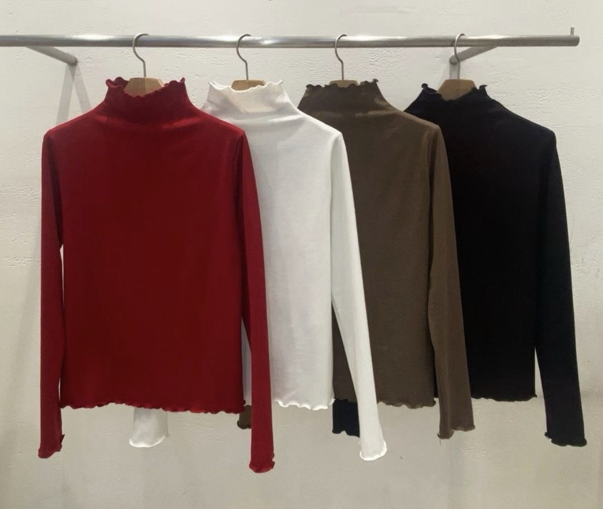 LATTE東大門㊣直郵女士新品推薦人氣真品休閑時尚職業長袖T恤LATTE長袖T恤圖色3左三色