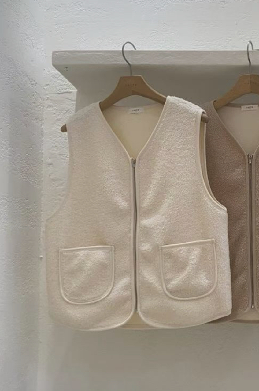 LATTE韓國直郵㊣女士新品推薦真品休閑25秋冬職業時尚馬甲雙面LATTE馬甲圖色1