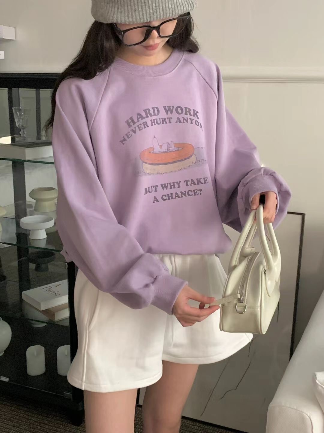 OBE韓國代購㊣女士新品25秋冬推薦休閑人氣熱賣時尚真品衛衣OBE衛衣