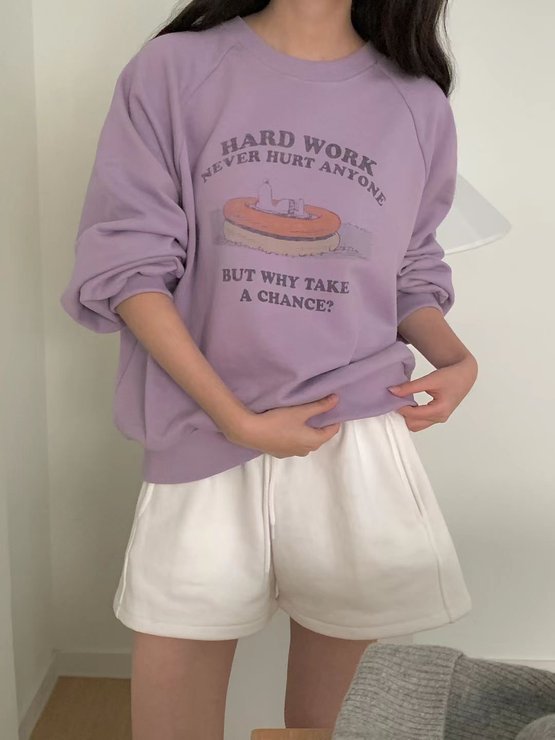 OBE韓國代購㊣女士新品25秋冬推薦休閑人氣熱賣時尚真品衛衣OBE衛衣圖色3