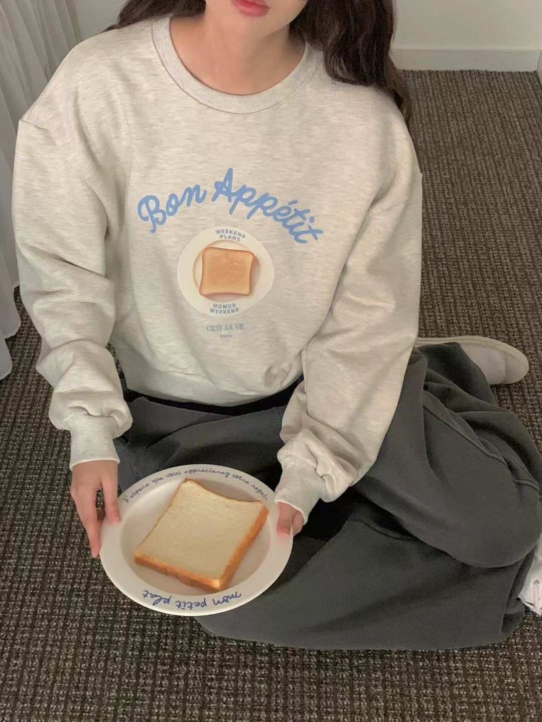 OBE韓國直郵㊣女士新款時尚25秋冬推薦真品休閑熱賣人氣衛衣OBE衛衣