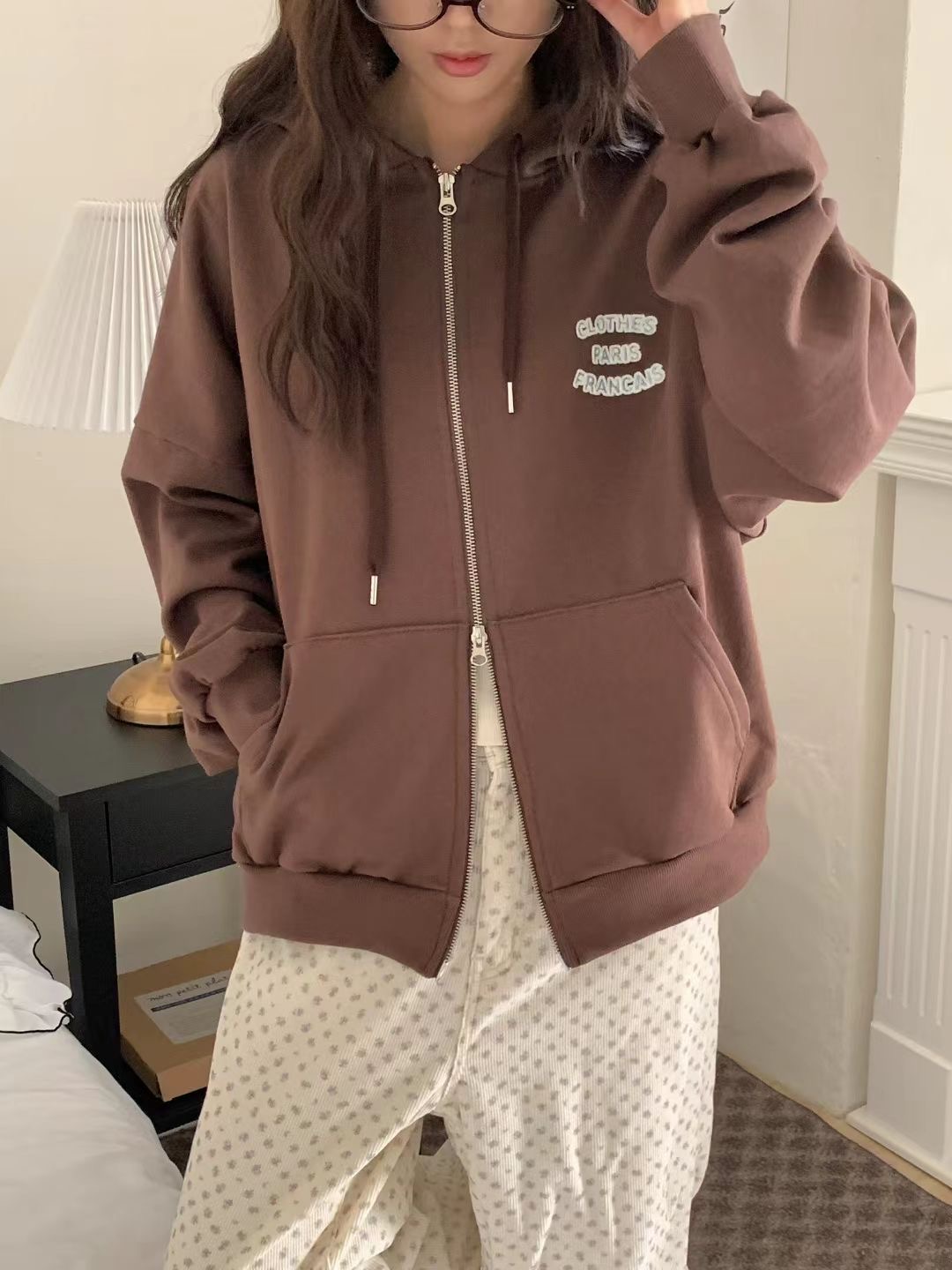 OBE東大門㊣實拍女士新款時尚人氣推薦真品25秋冬職業熱賣夾克OBE夾克圖色1