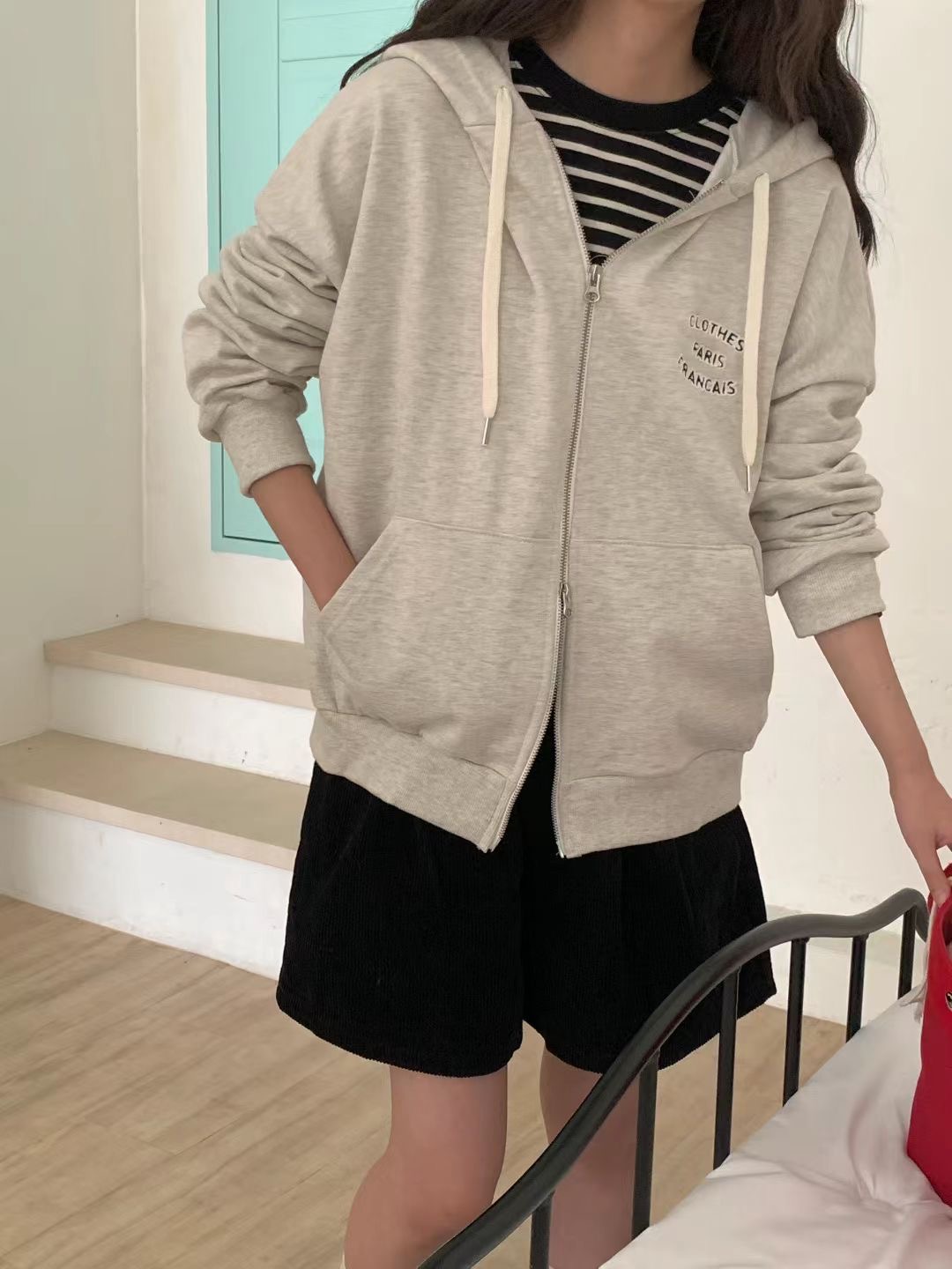 OBE東大門㊣實拍女士新款時尚人氣推薦真品25秋冬職業熱賣夾克OBE夾克圖色3