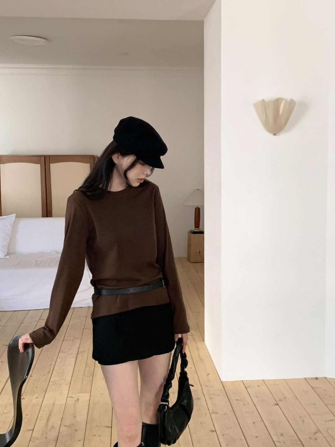 CHEEMI東大門㊣實拍女裝新品25秋冬職業熱賣休閑時尚長袖T恤CHEEMI長袖T恤