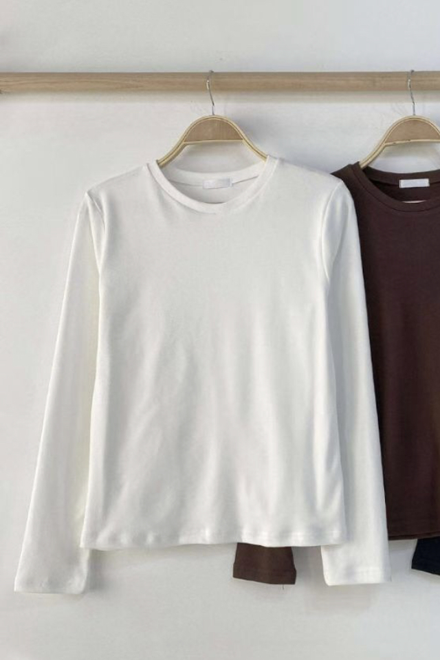 CHEEMI東大門㊣實拍女裝新品25秋冬職業熱賣休閑時尚長袖T恤CHEEMI長袖T恤圖色1
