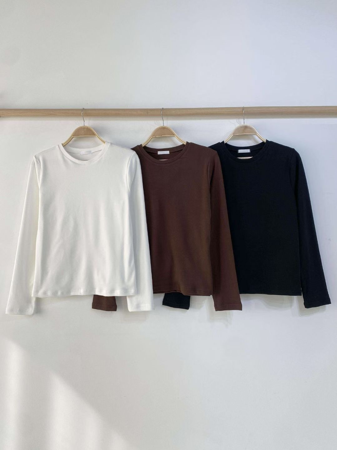 CHEEMI東大門㊣實拍女裝新品25秋冬職業熱賣休閑時尚長袖T恤CHEEMI長袖T恤圖色3左三色