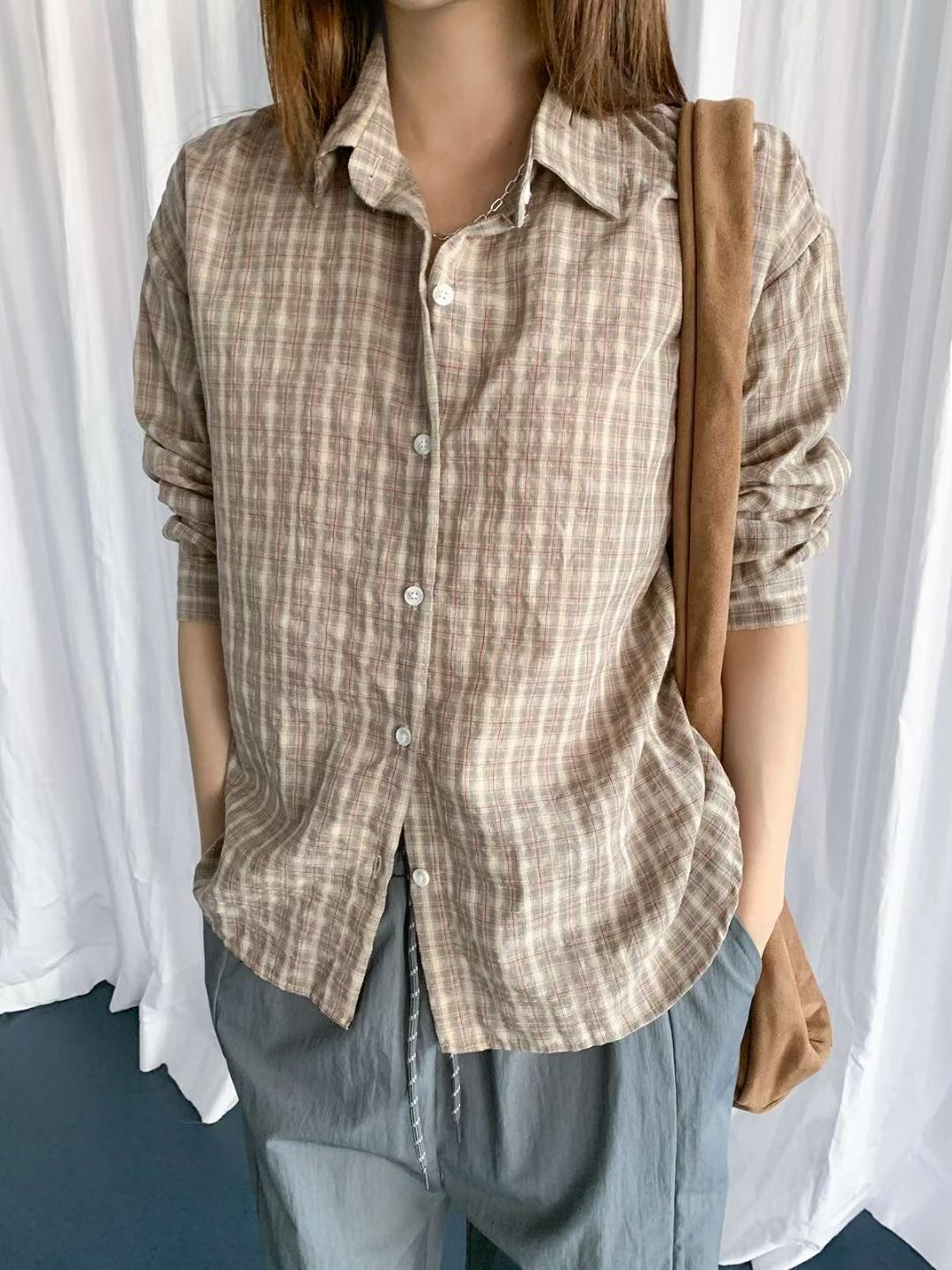 CHEEMI韓國直郵㊣女士新款推薦真品時尚熱賣25秋冬襯衫蕾絲衫CHEEMI襯衫/蕾絲衫圖色1