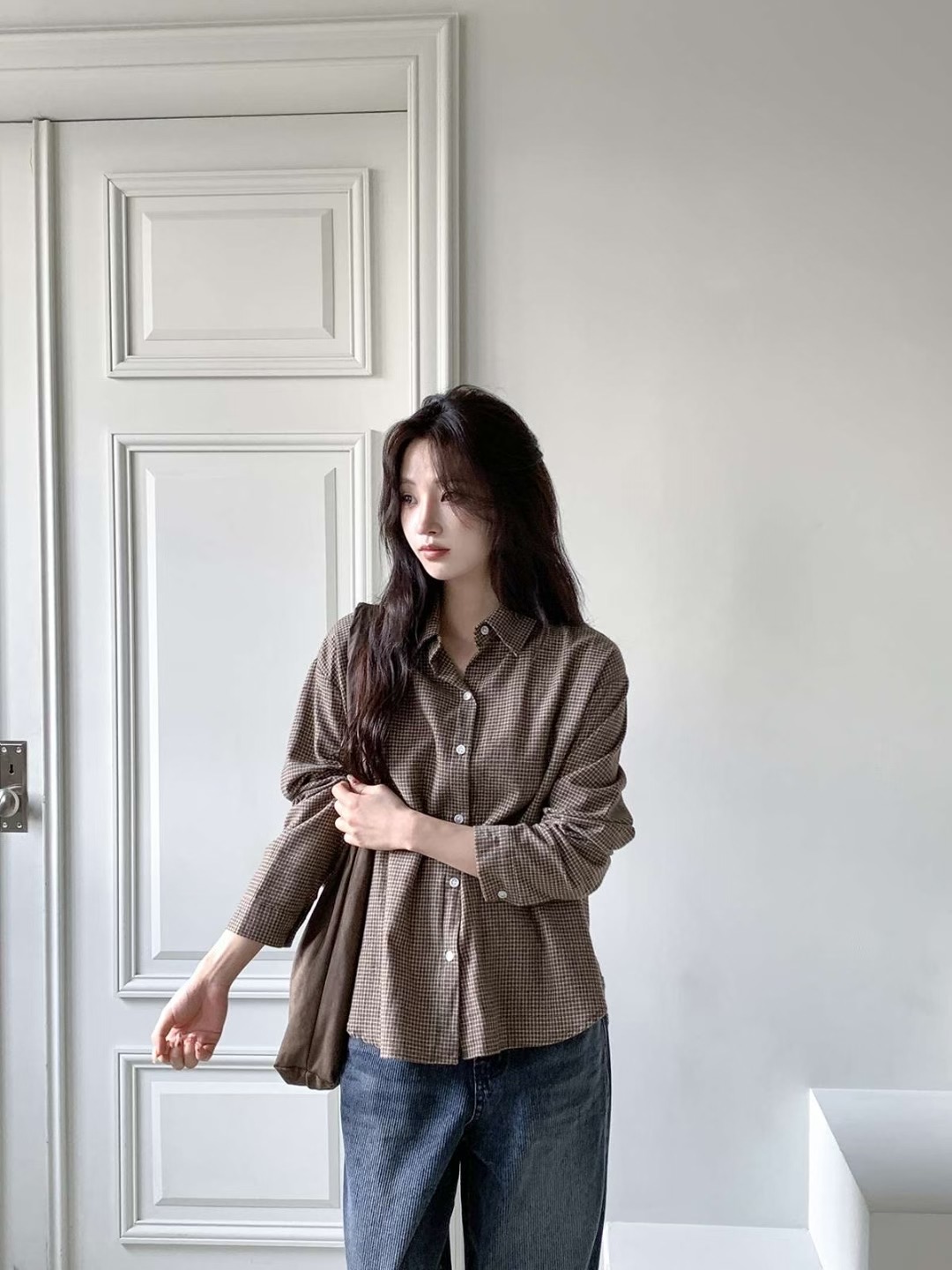 CHEEMI韓國直郵㊣女裝新品人氣25秋冬職業熱賣休閑襯衫蕾絲衫CHEEMI襯衫/蕾絲衫