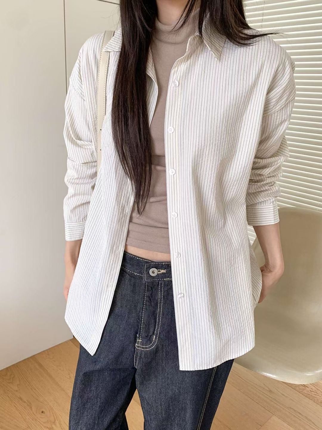 CHEEMI韓國直郵㊣女裝新款人氣時尚25秋冬職業熱賣襯衫蕾絲衫CHEEMI襯衫/蕾絲衫