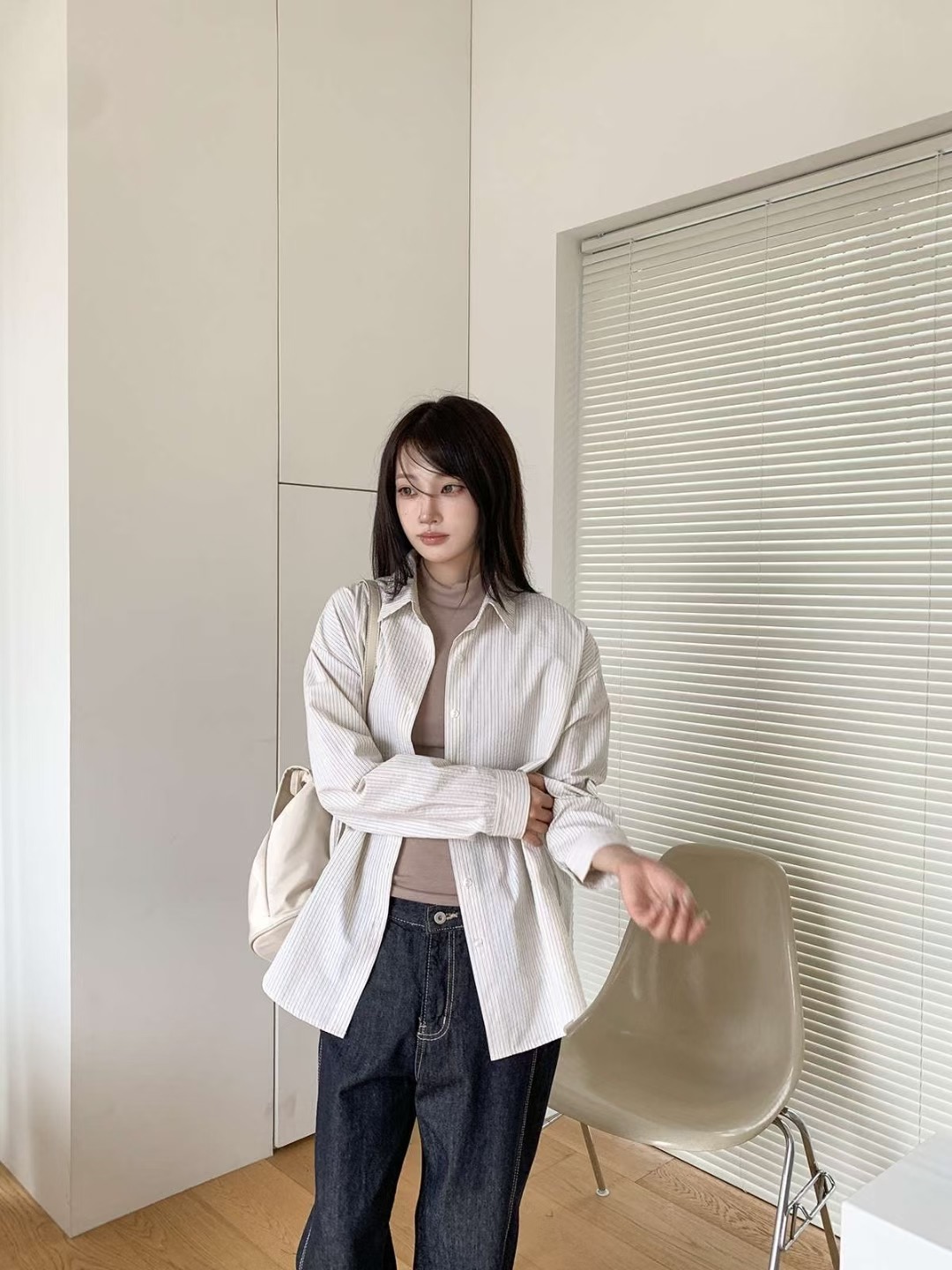 CHEEMI韓國直郵㊣女裝新款人氣時尚25秋冬職業熱賣襯衫蕾絲衫CHEEMI襯衫/蕾絲衫