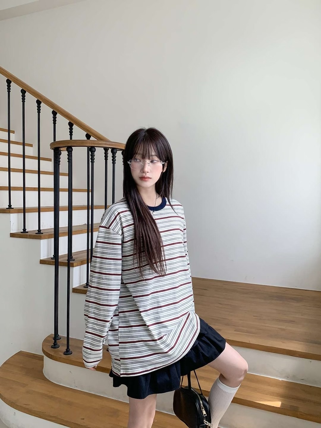 CHEEMI東大門㊣直郵女士新品推薦休閑職業熱賣人氣真品長袖T恤CHEEMI長袖T恤