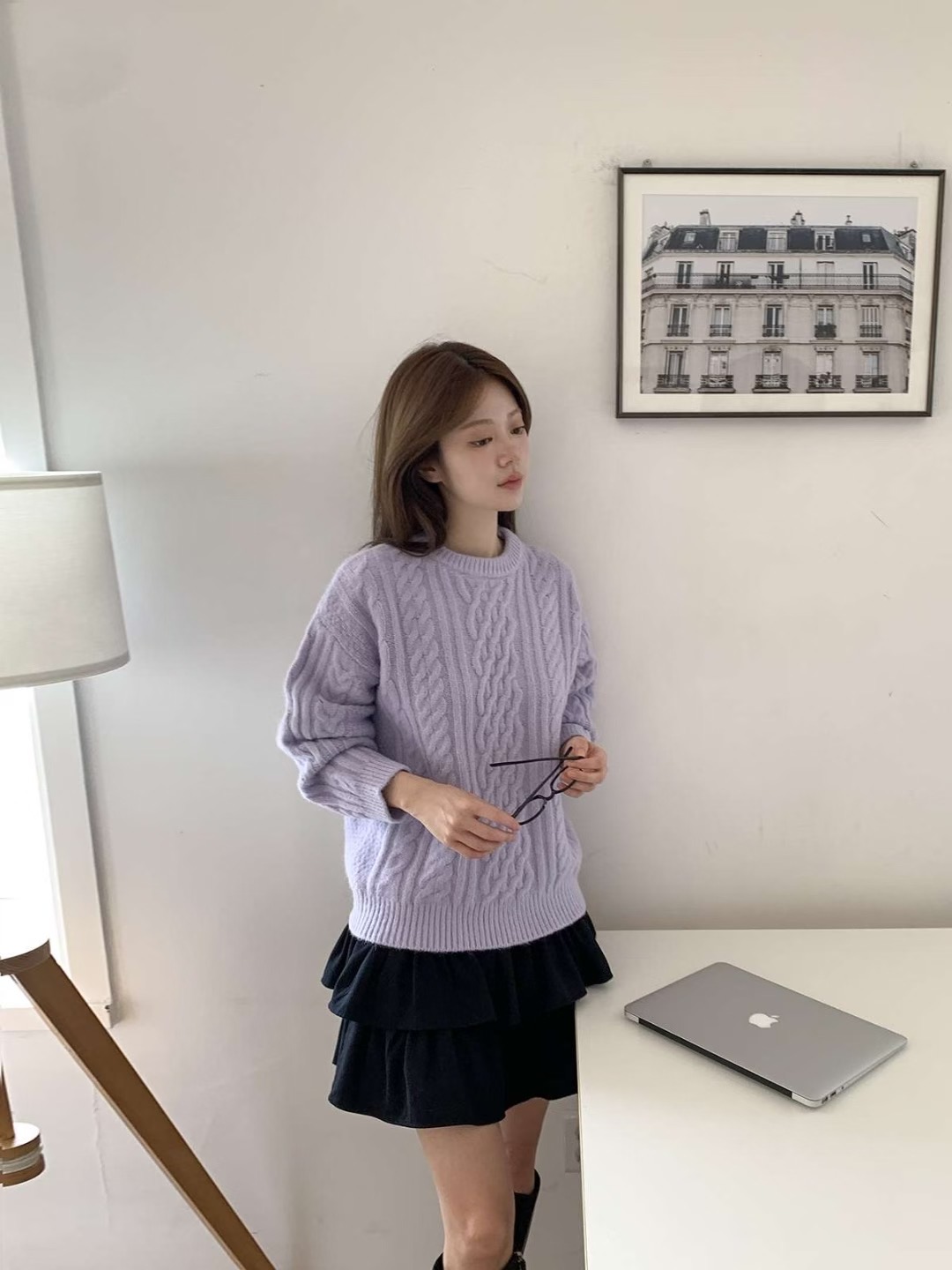 CHEEMI韓國直郵㊣女士新品25秋冬時尚休閑真品職業人氣毛衣CHEEMI毛衣