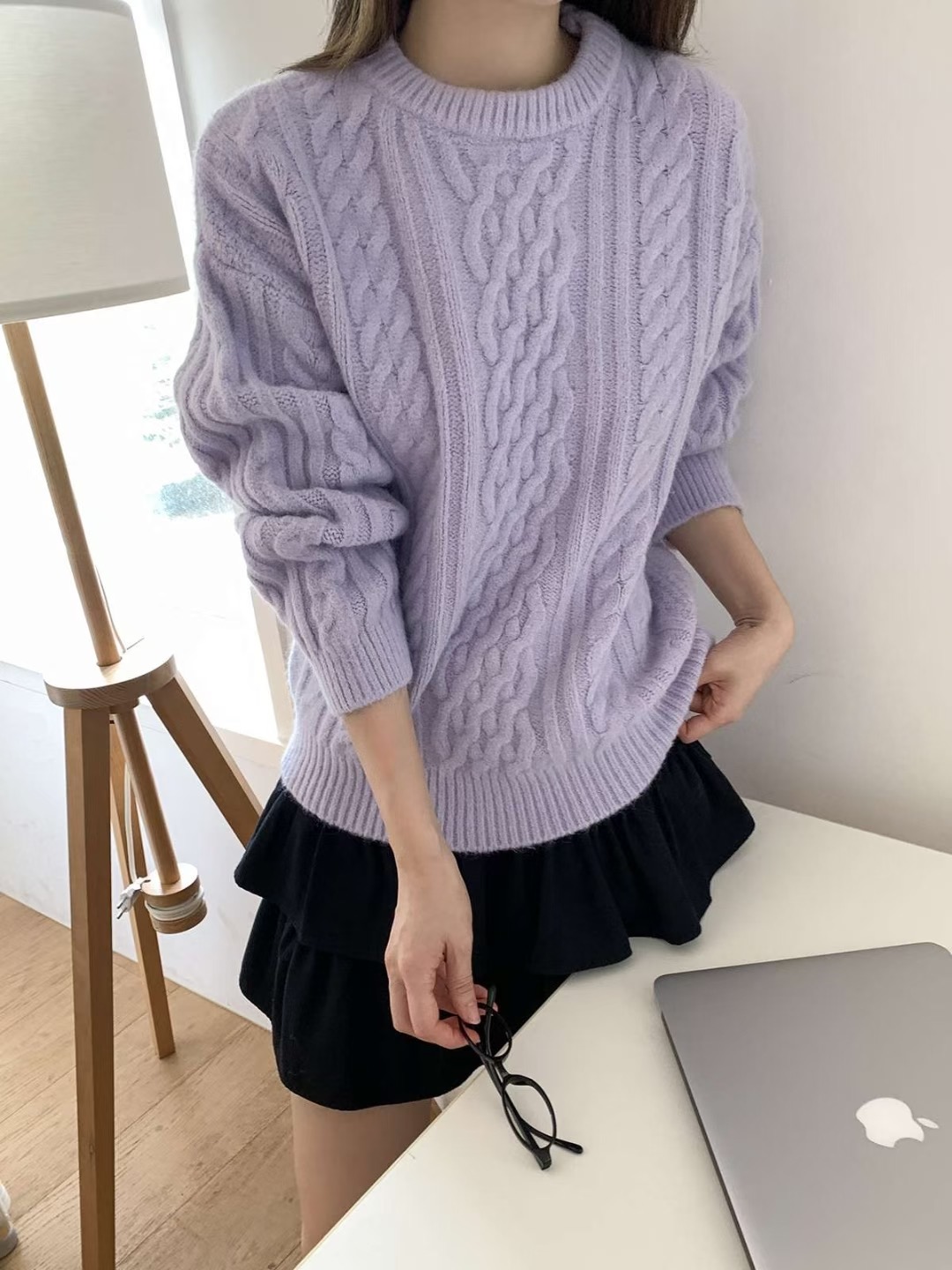 CHEEMI韓國直郵㊣女士新品25秋冬時尚休閑真品職業人氣毛衣CHEEMI毛衣圖色2