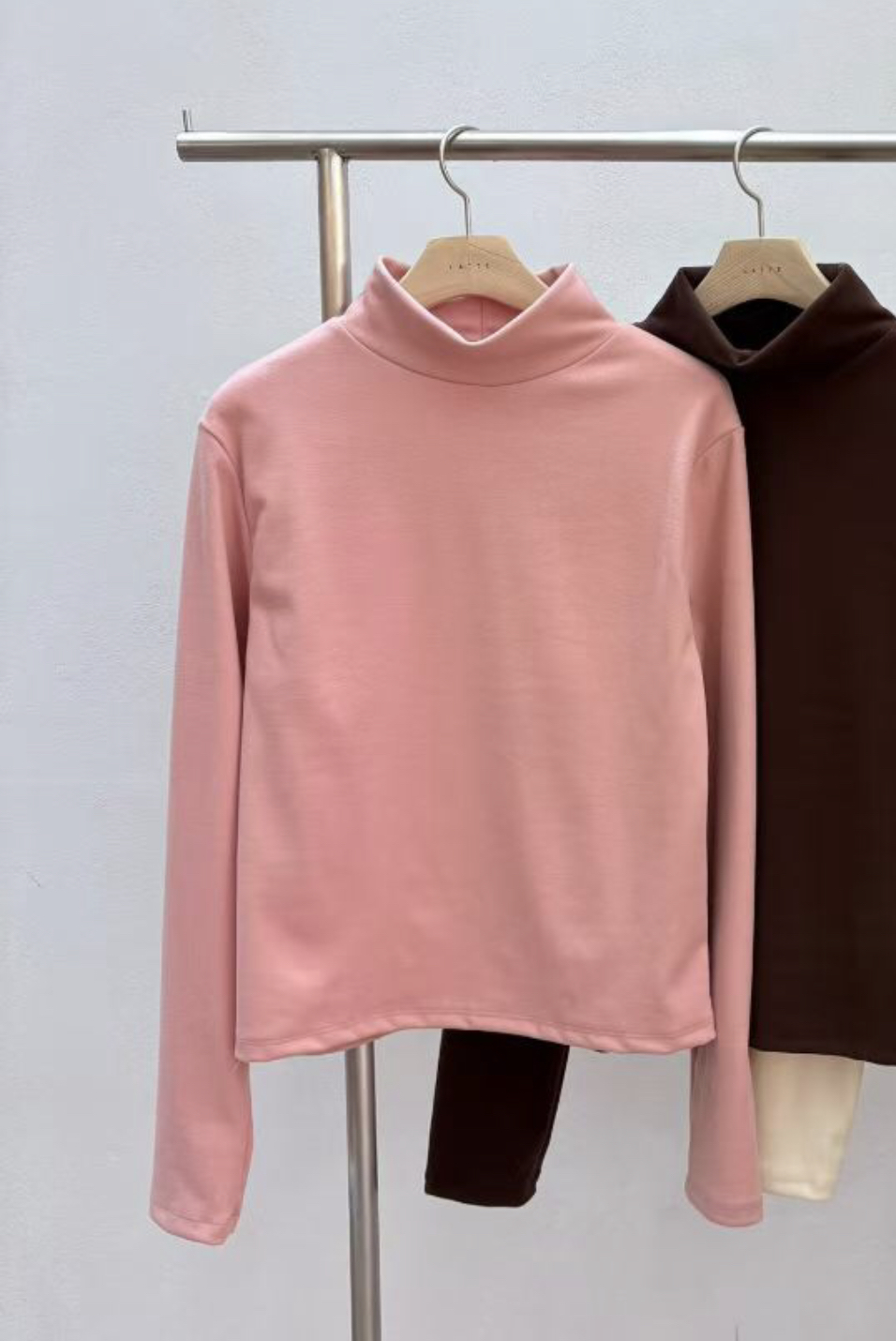 LATTE東大門㊣代購女士新品25秋冬時尚人氣休閑推薦長袖T恤LATTE長袖T恤圖色1