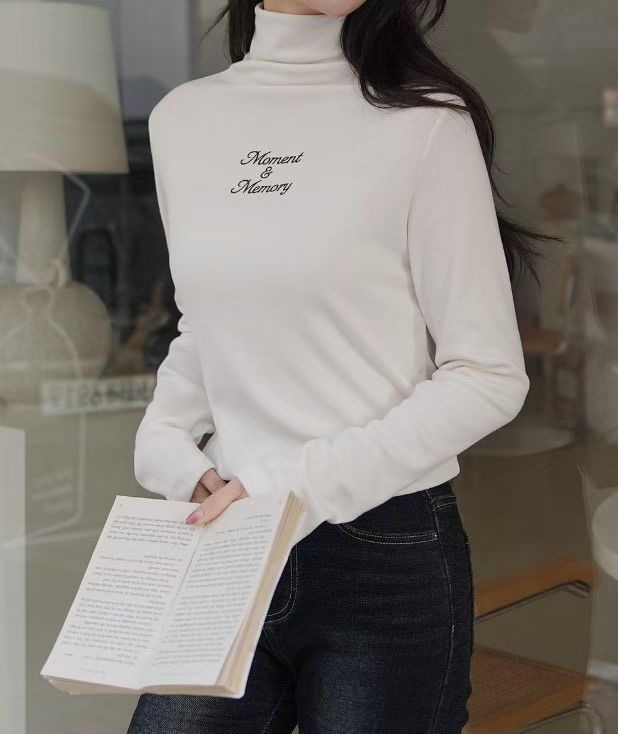 LATTE東大門㊣直郵女士新款熱賣時尚休閑職業推薦25秋冬長袖T恤LATTE長袖T恤