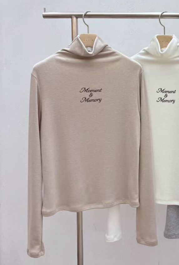 LATTE東大門㊣直郵女士新款熱賣時尚休閑職業推薦25秋冬長袖T恤LATTE長袖T恤圖色1