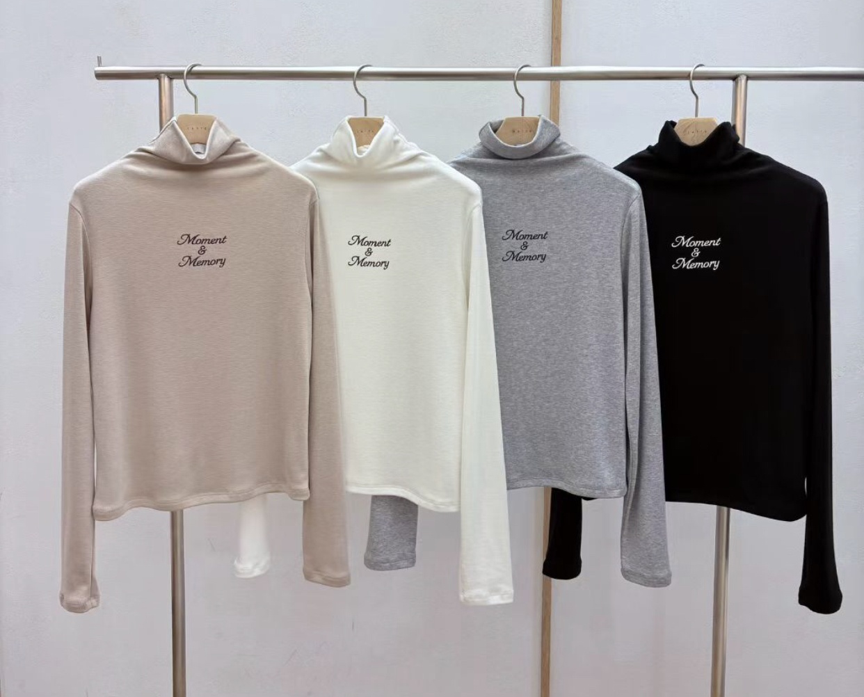 LATTE東大門㊣直郵女士新款熱賣時尚休閑職業推薦25秋冬長袖T恤LATTE長袖T恤圖色4左四色