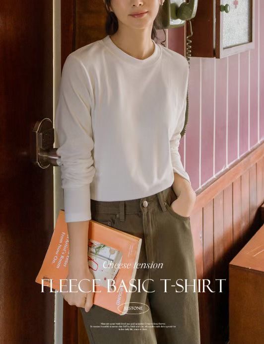 LATTE韓國代購㊣女裝新品休閑時尚25秋冬熱賣人氣真品長袖T恤LATTE長袖T恤圖色2