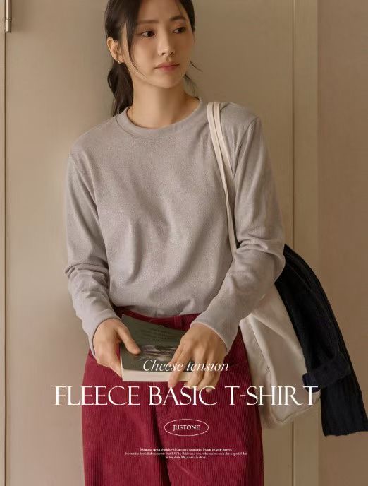 LATTE韓國代購㊣女裝新品休閑時尚25秋冬熱賣人氣真品長袖T恤LATTE長袖T恤圖色3