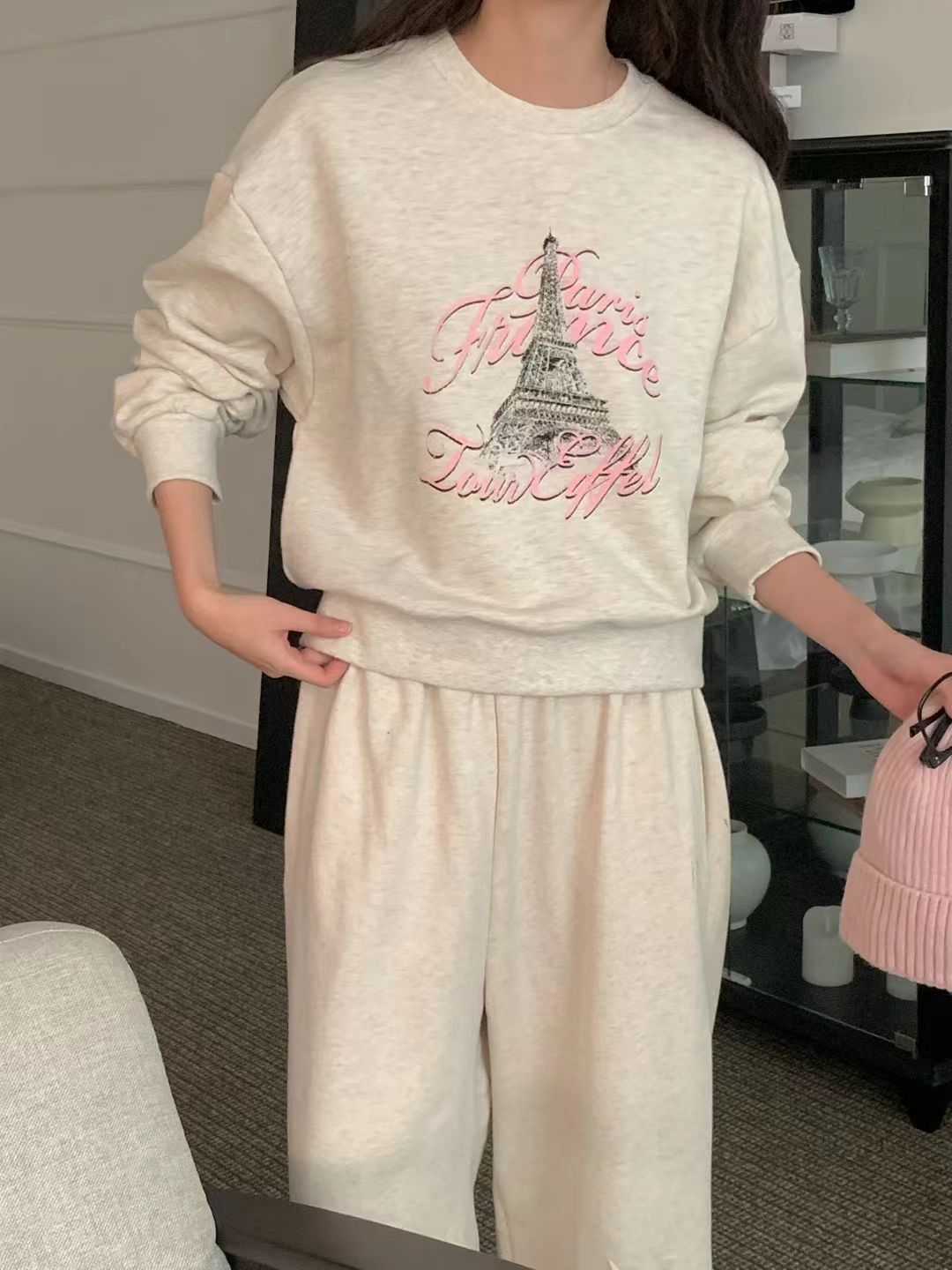 OBE東大門㊣直郵女裝新款真品推薦25秋冬熱賣職業休閑人氣衛衣OBE衛衣圖色1