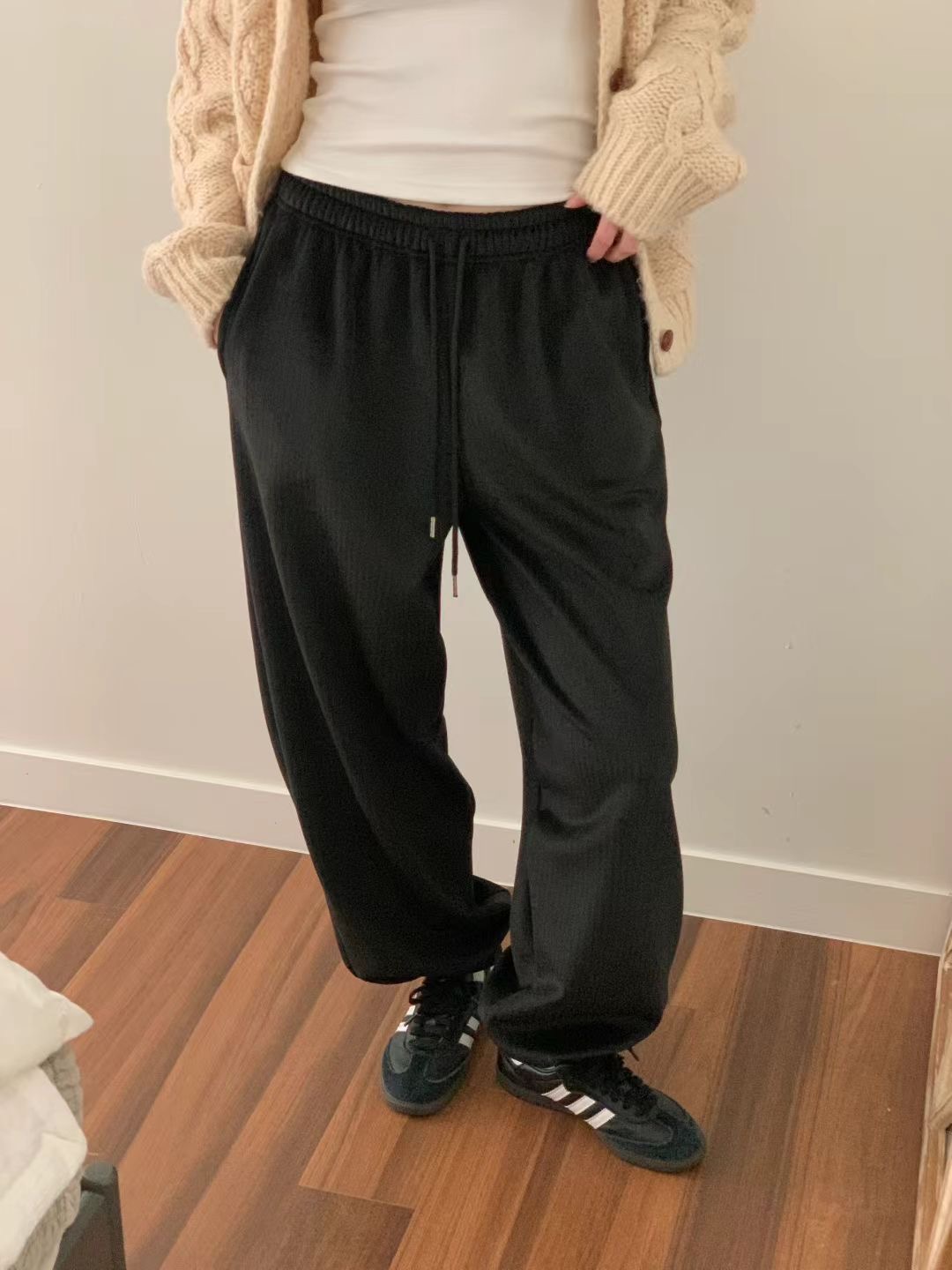 OBE東大門㊣實拍女士新款推薦25秋冬休閑時尚熱賣真品休閑褲OBE休閑褲圖色1