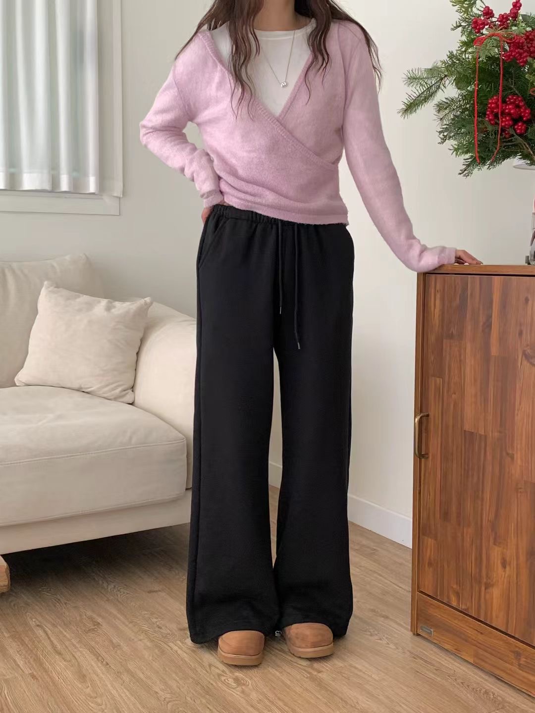 OBE東大門㊣直郵女裝新品時尚推薦真品熱賣25秋冬職業休閑褲OBE休閑褲圖色2