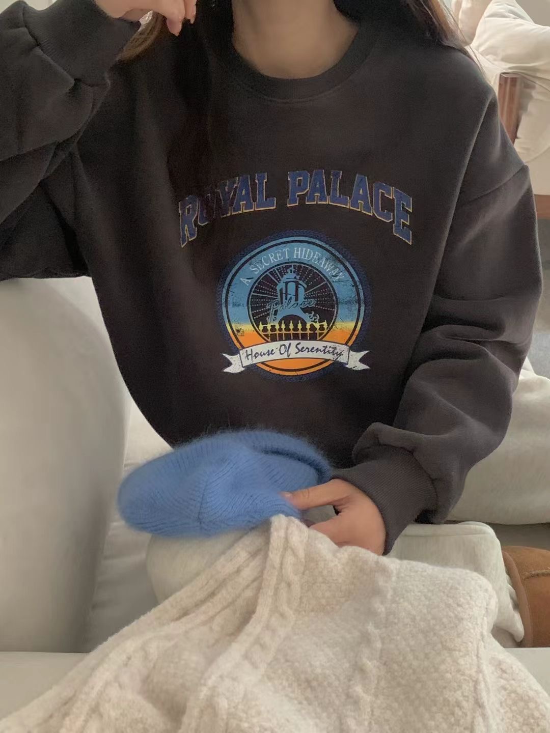 OBE東大門㊣實拍女士新品休閑25秋冬職業推薦人氣熱賣時尚衛衣OBE衛衣