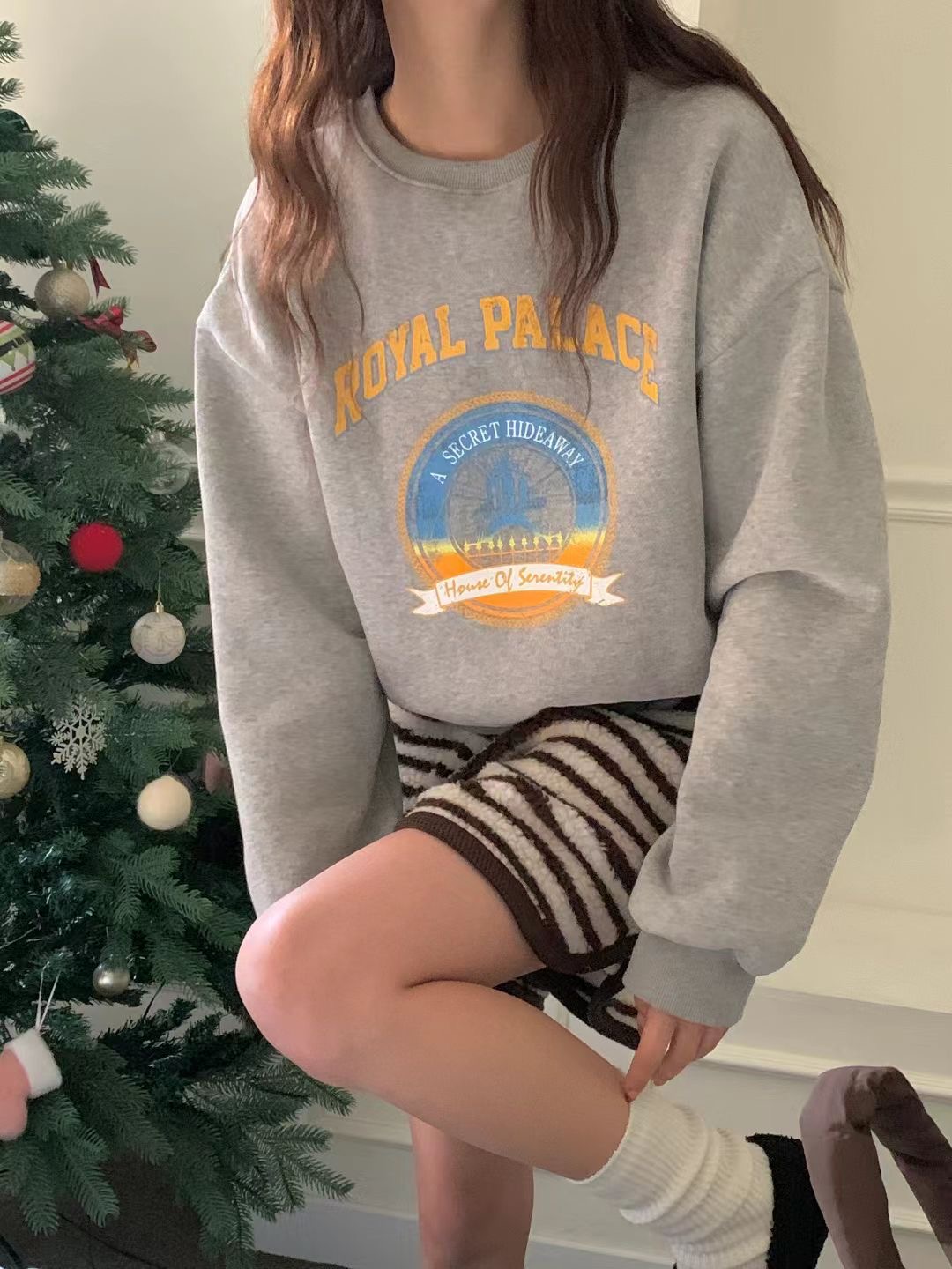 OBE東大門㊣實拍女士新品休閑25秋冬職業推薦人氣熱賣時尚衛衣OBE衛衣圖色1