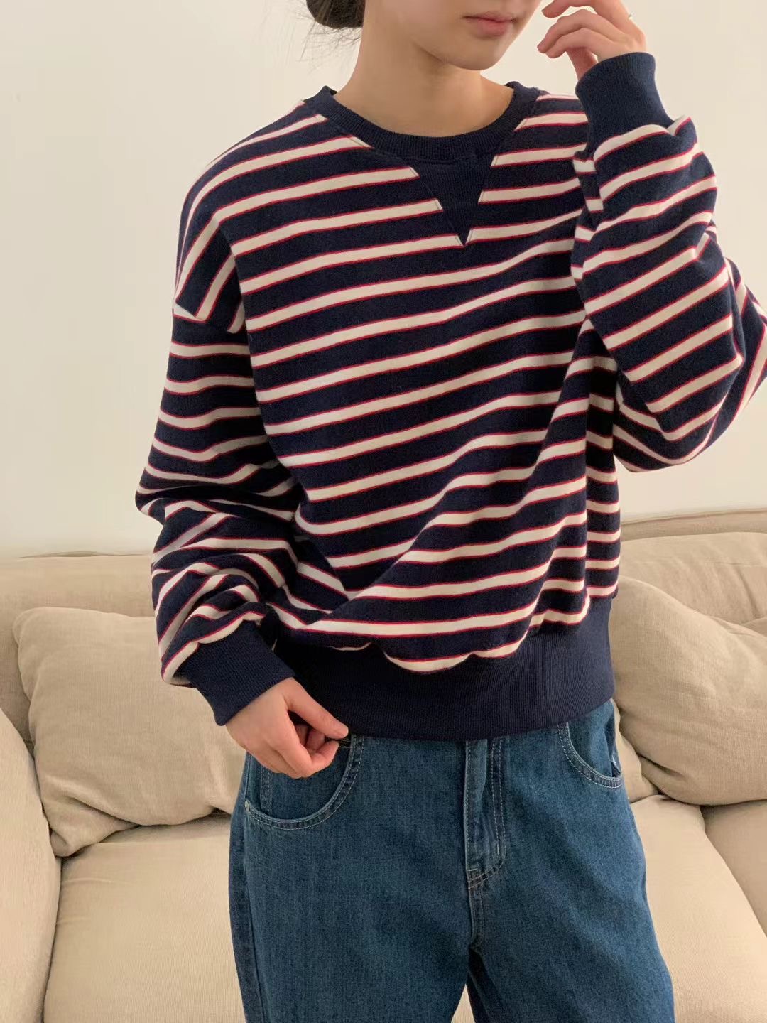 OBE東大門㊣實拍女士新款職業時尚人氣推薦25秋冬休閑熱賣衛衣OBE衛衣圖色2