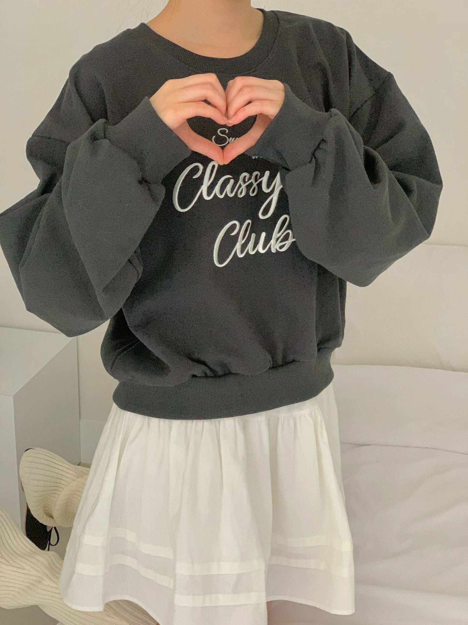 OBE東大門㊣代購女裝新品推薦25秋冬休閑職業熱賣人氣真品衛衣OBE衛衣圖色2