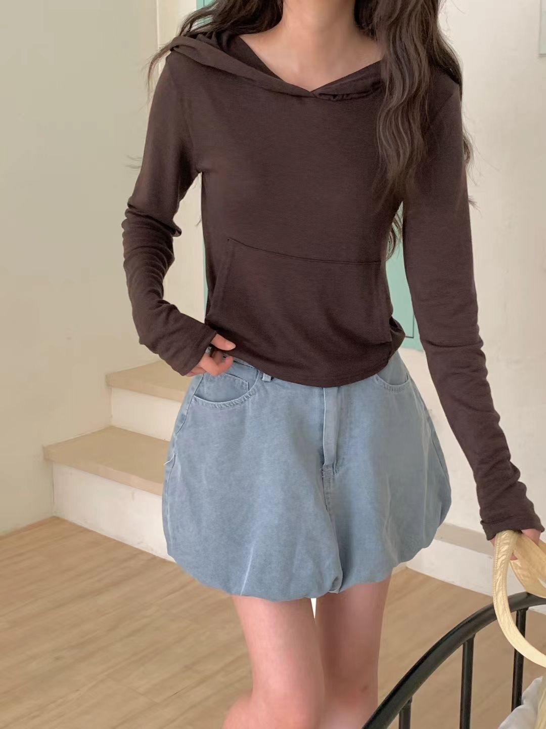 OBE東大門㊣實拍女士新品推薦熱賣休閑職業真品25秋冬長袖T恤OBE長袖T恤